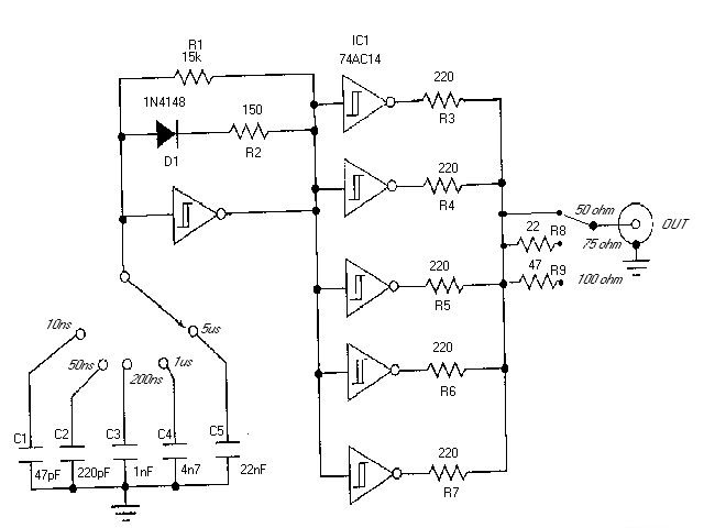 TDR Circuit 2 ohm stable wiring diagram schematic 